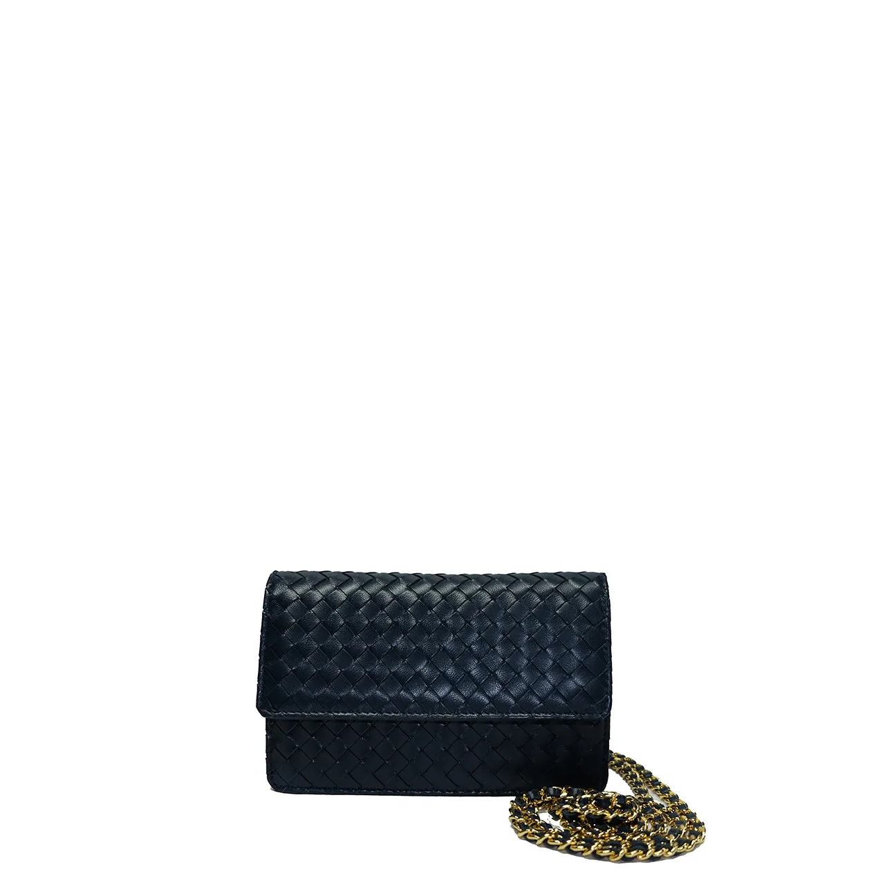 9606I - Woven Lambskin Crossbody Bag