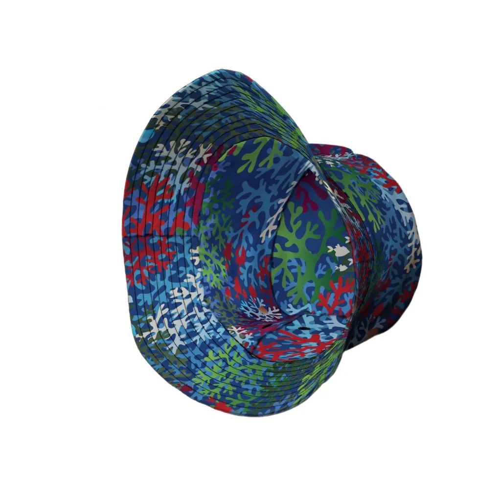 A Christmas Coral Bucket Hat
