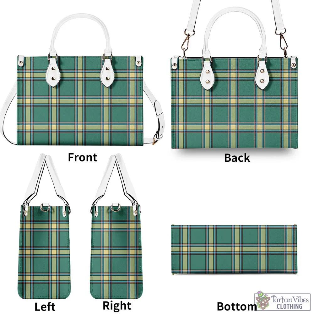 Alberta Province Canada Tartan Luxury Leather Handbags