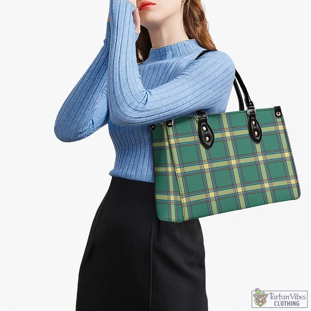 Alberta Province Canada Tartan Luxury Leather Handbags
