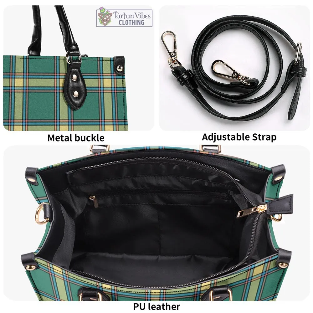 Alberta Province Canada Tartan Luxury Leather Handbags