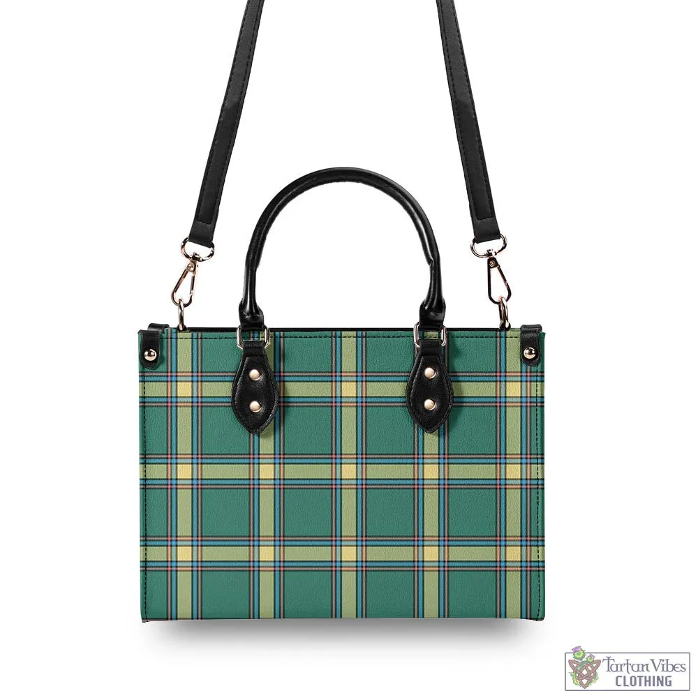Alberta Province Canada Tartan Luxury Leather Handbags