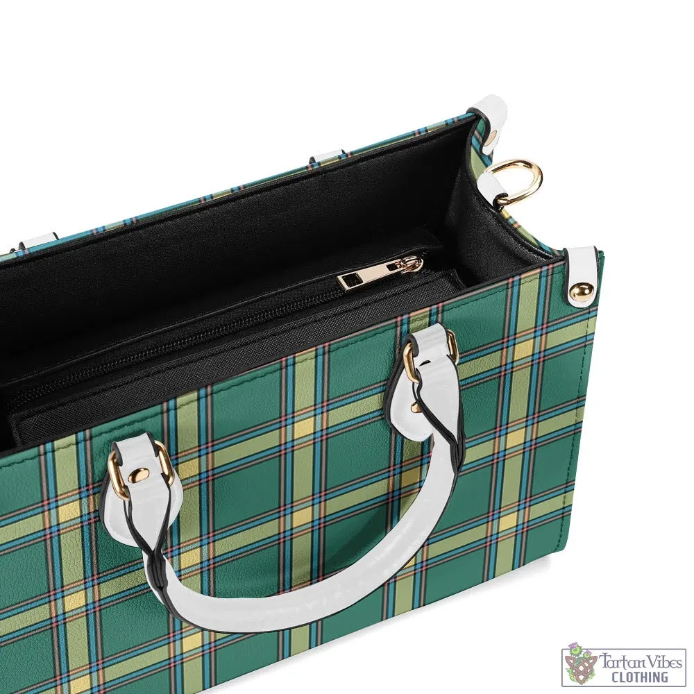 Alberta Province Canada Tartan Luxury Leather Handbags