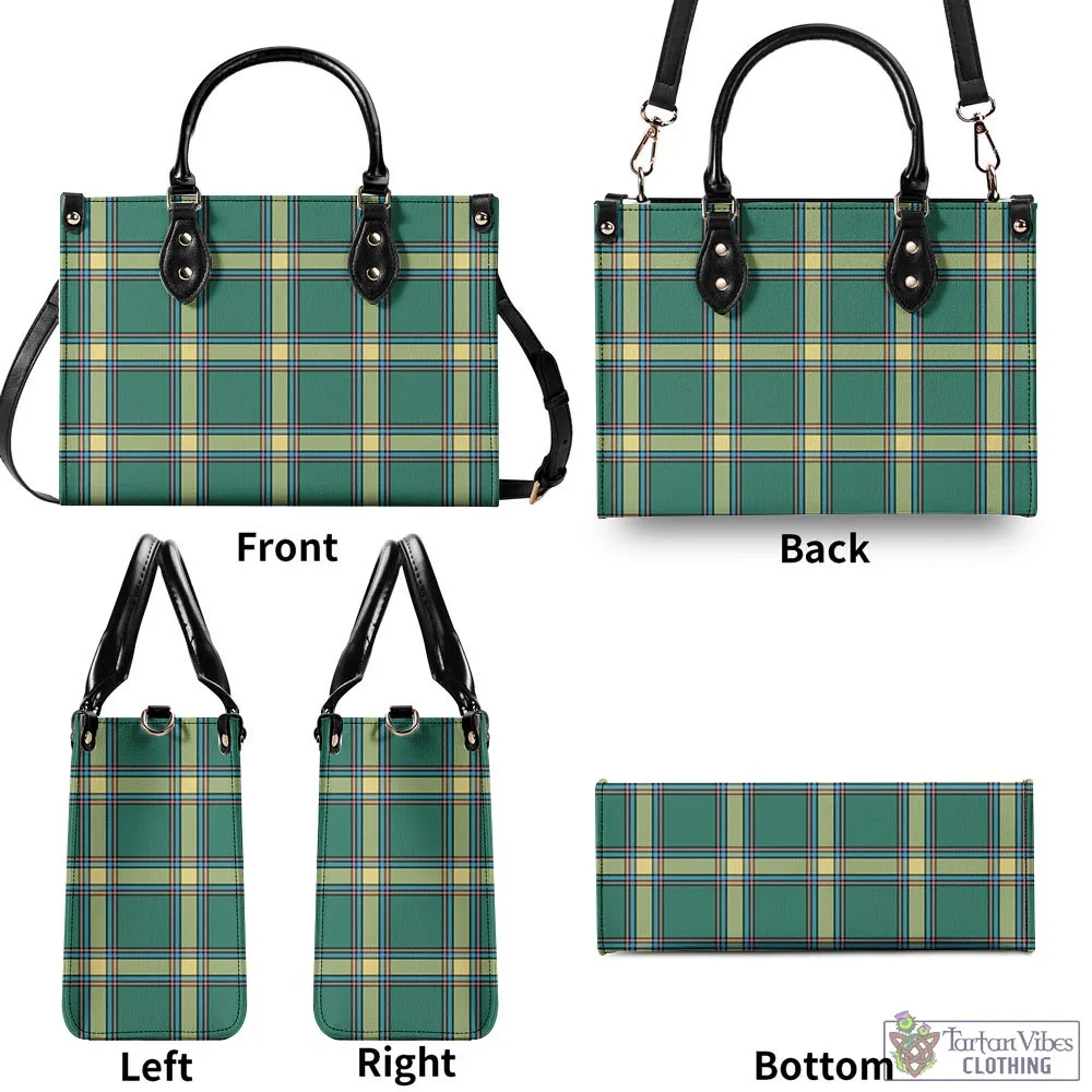 Alberta Province Canada Tartan Luxury Leather Handbags