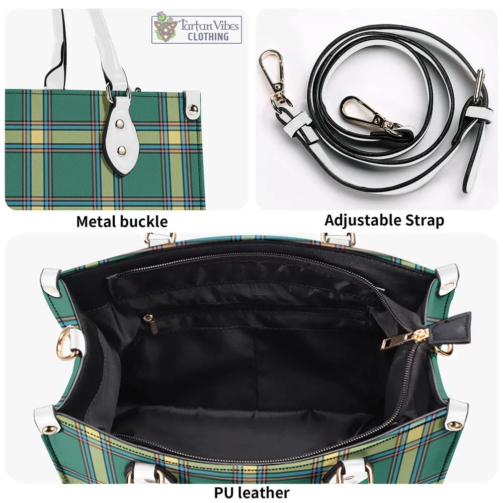 Alberta Province Canada Tartan Luxury Leather Handbags
