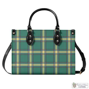 Alberta Province Canada Tartan Luxury Leather Handbags