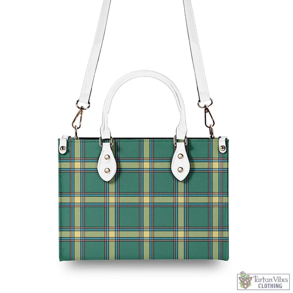 Alberta Province Canada Tartan Luxury Leather Handbags