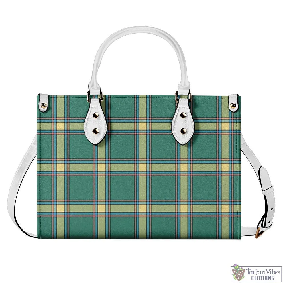 Alberta Province Canada Tartan Luxury Leather Handbags