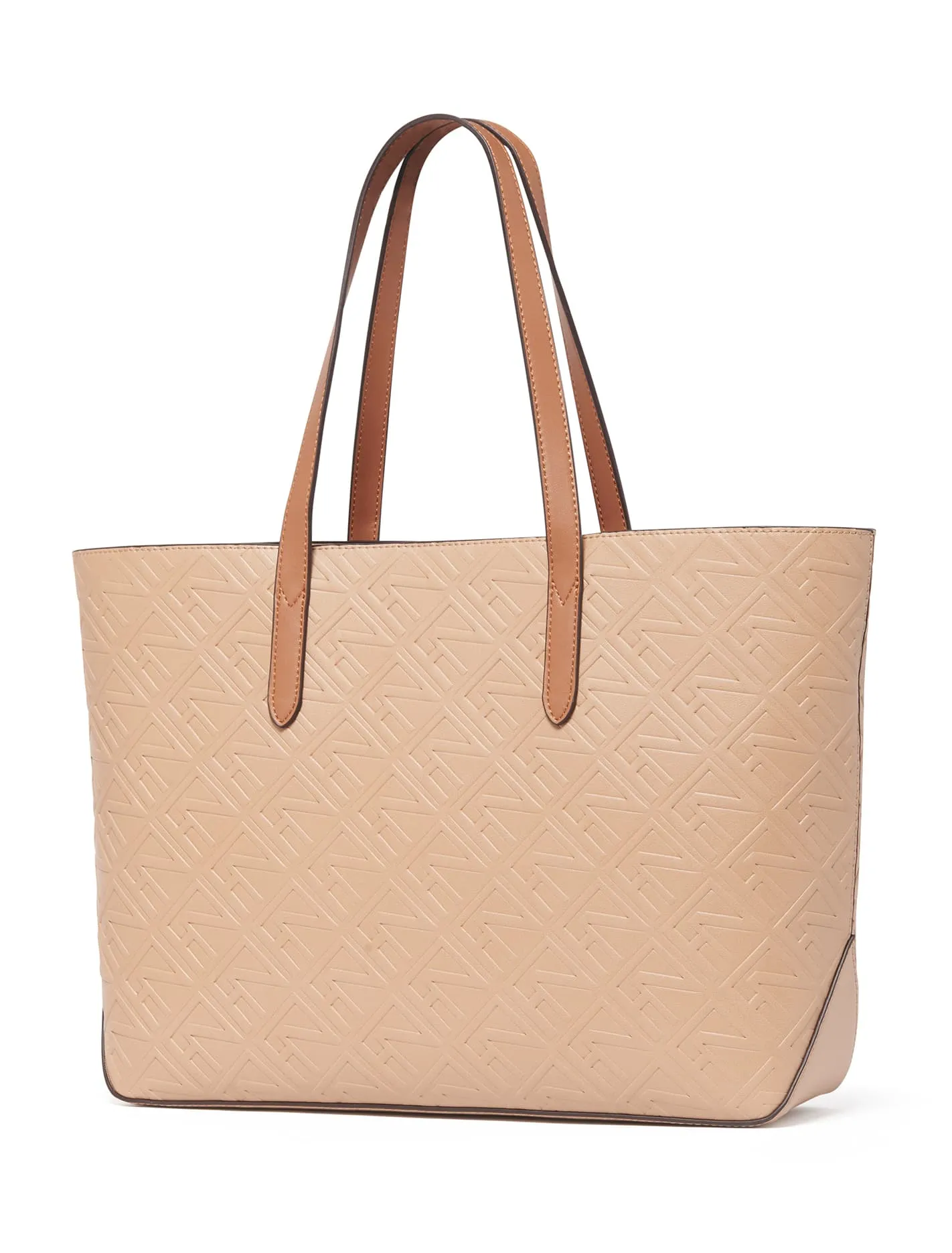 Anna Embossed Logo Tote