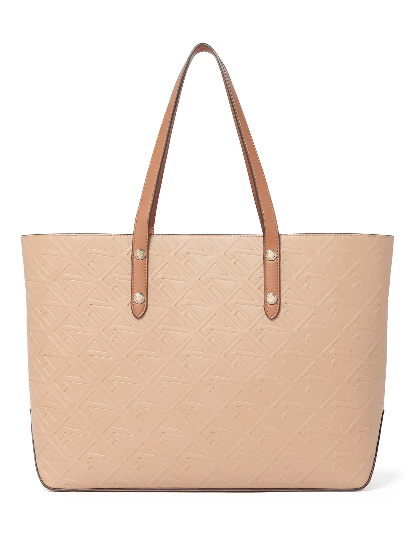 Anna Embossed Logo Tote
