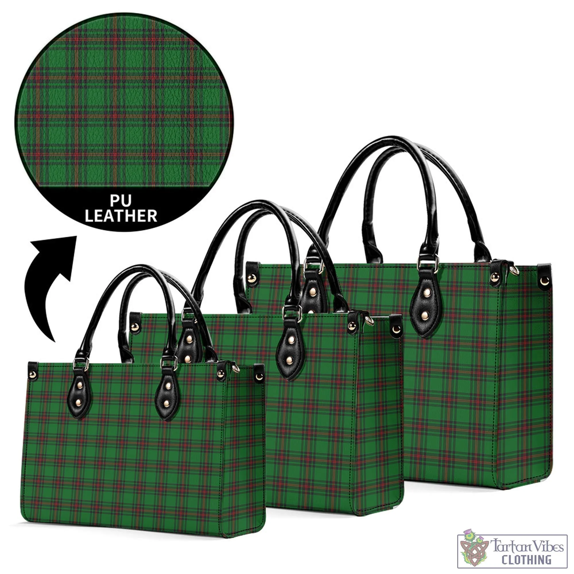 Anstruther Tartan Luxury Leather Handbags
