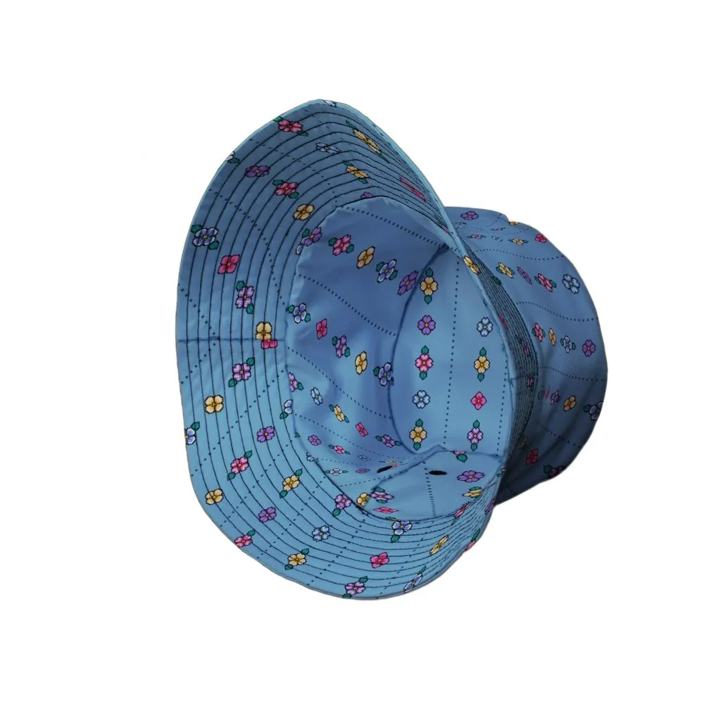 Arcade Pixel Flowers Bucket Hat