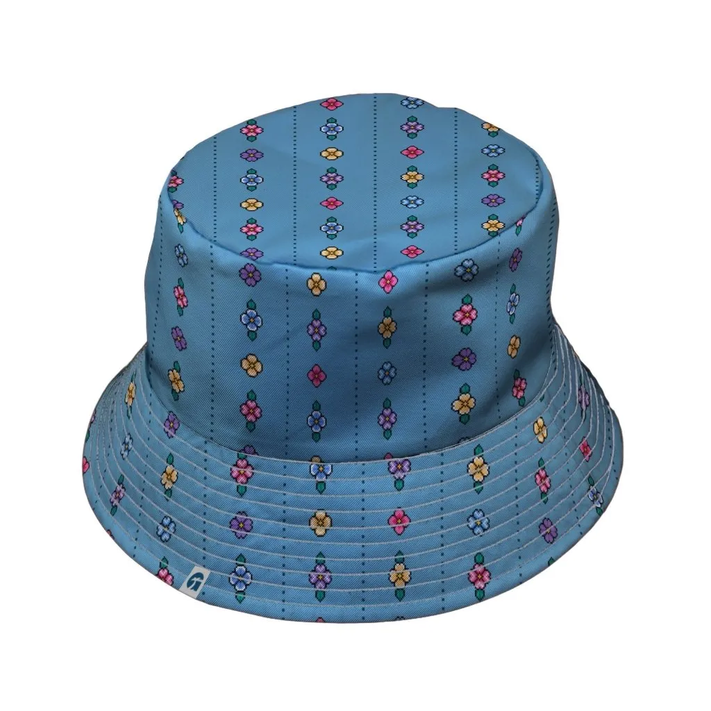 Arcade Pixel Flowers Bucket Hat