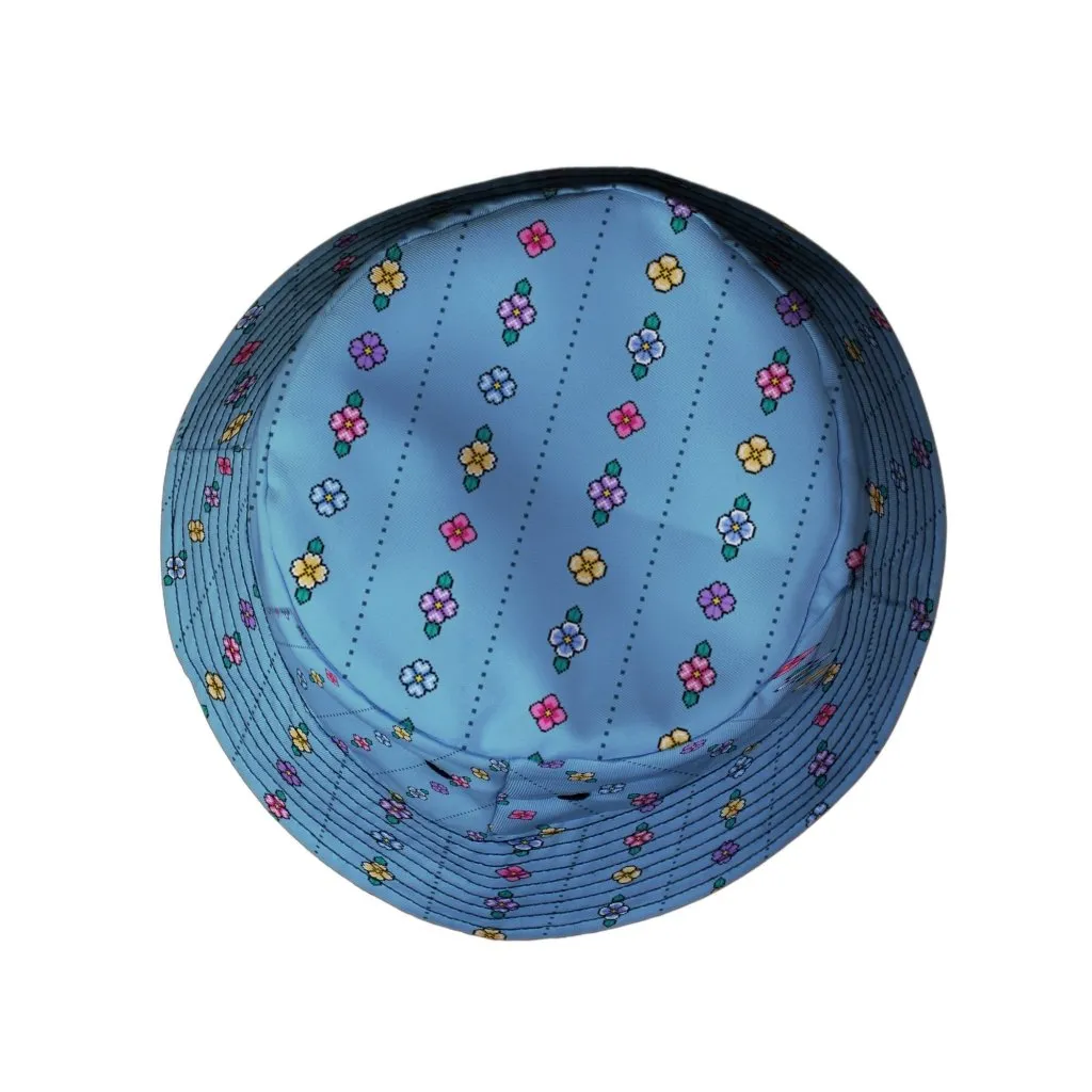 Arcade Pixel Flowers Bucket Hat