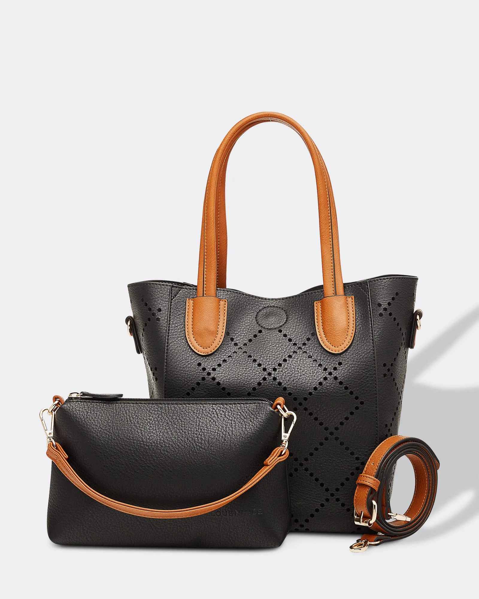 Black Vegan Leather Bag
