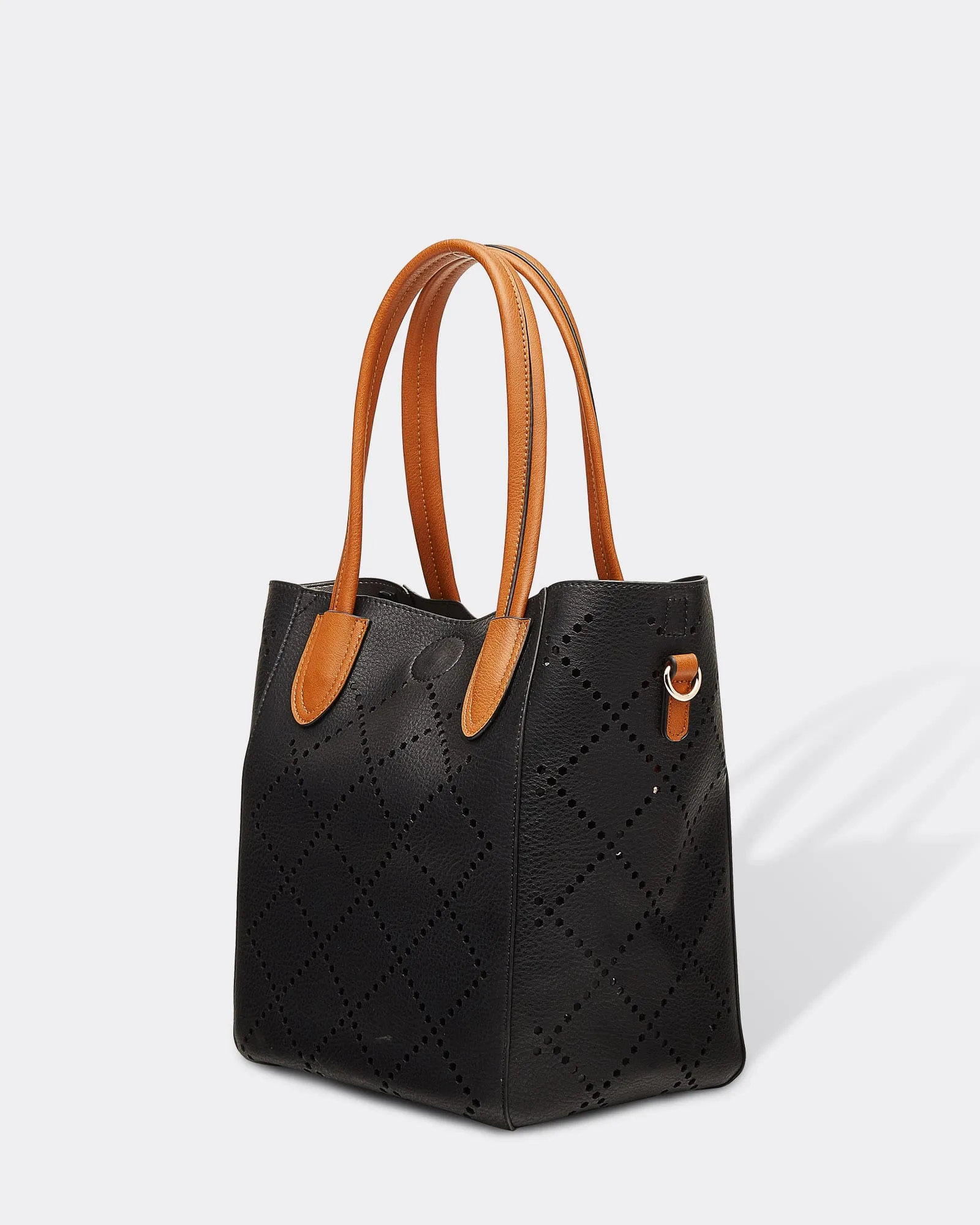 Black Vegan Leather Bag