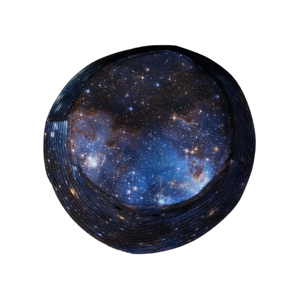 Blue Brown Galaxy Space Bucket Hat