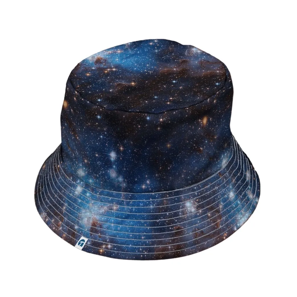 Blue Brown Galaxy Space Bucket Hat