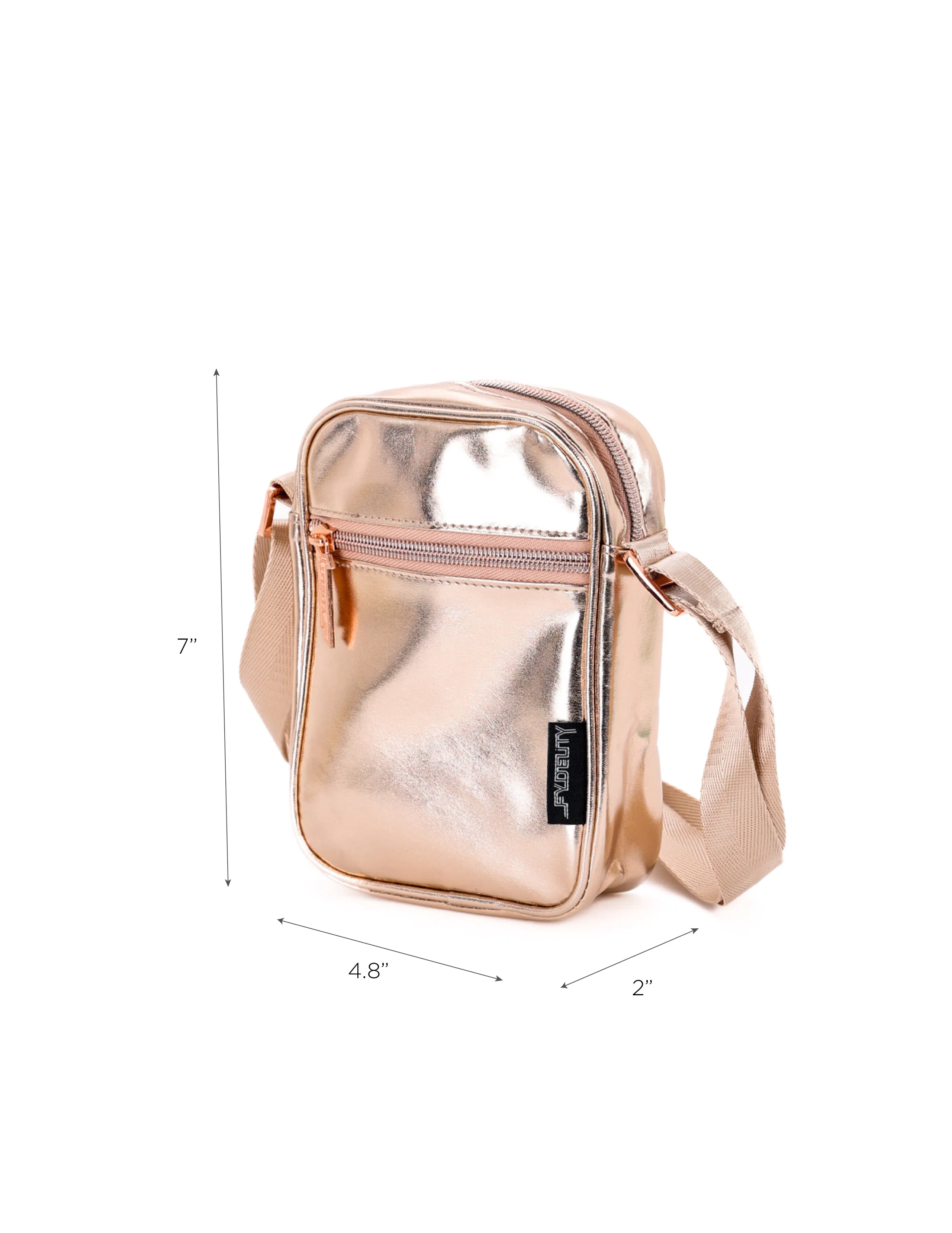 Brick Bag | Kids Crossbody | METALLIC Rose Gold