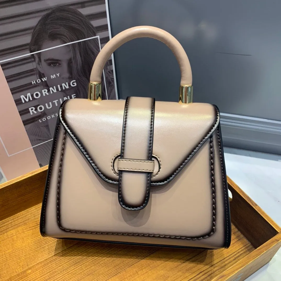 Brown Satchel Handbag Structured Satchel Women's Satchel Purse