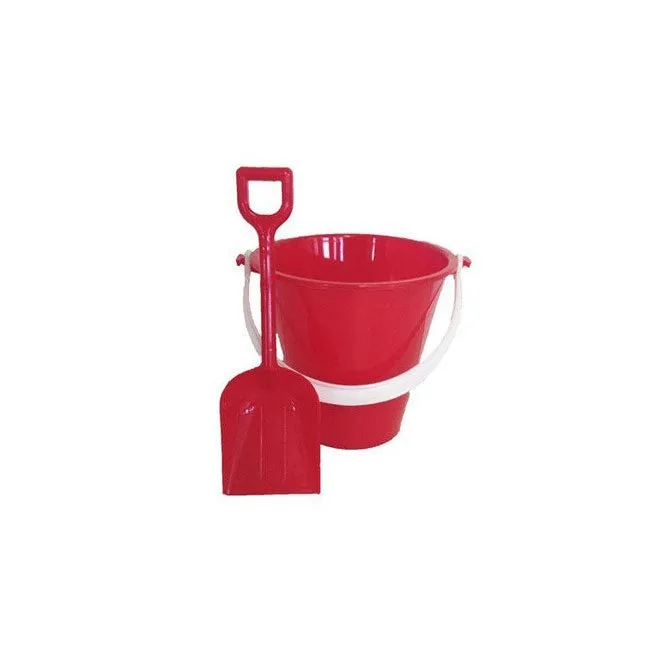 Bucket & Spade Set Small 12cm Red
