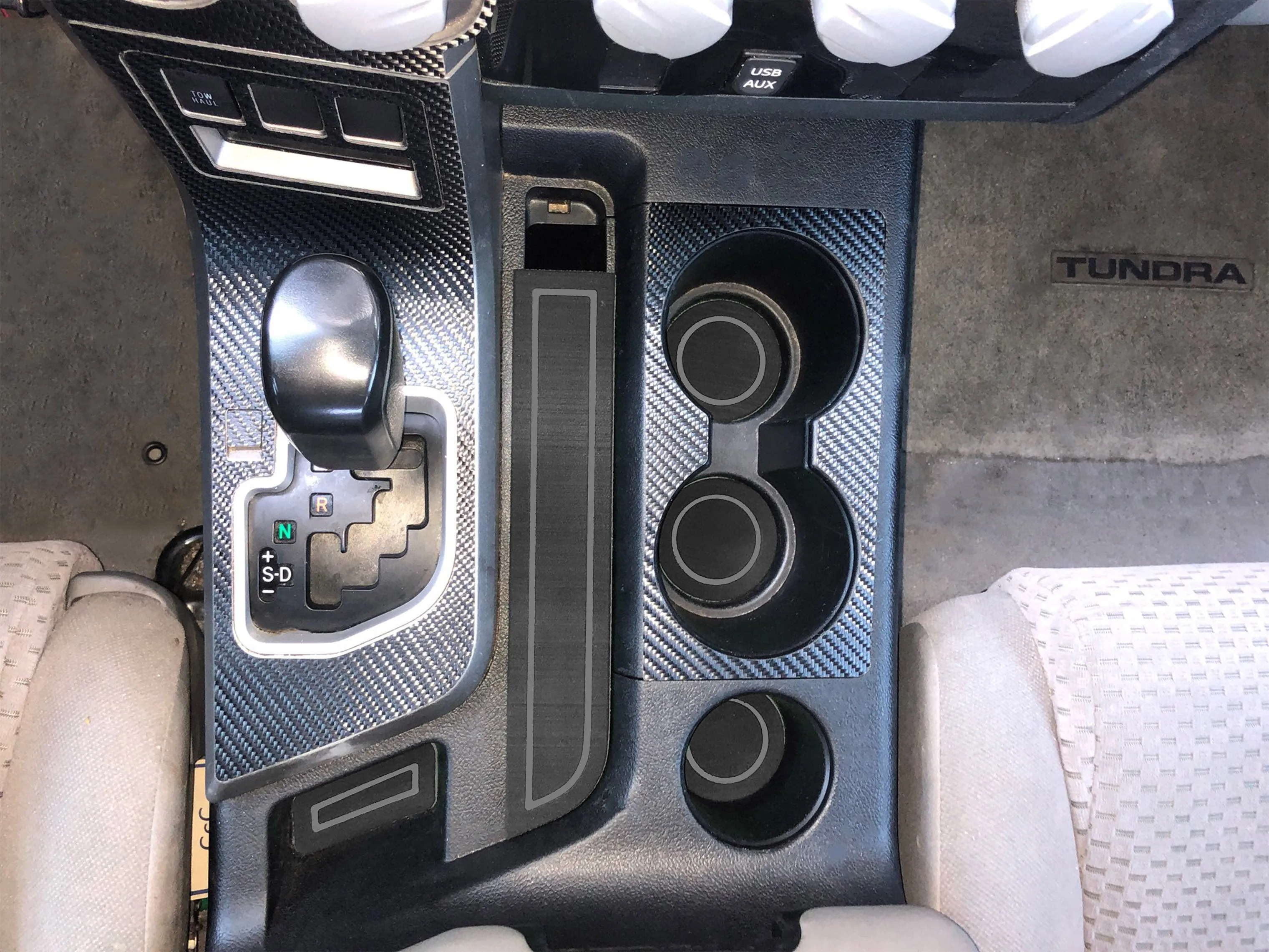Bucket Seats Interior Cup Holder Foam Inserts Fits 2007-2013 Toyota Tundra