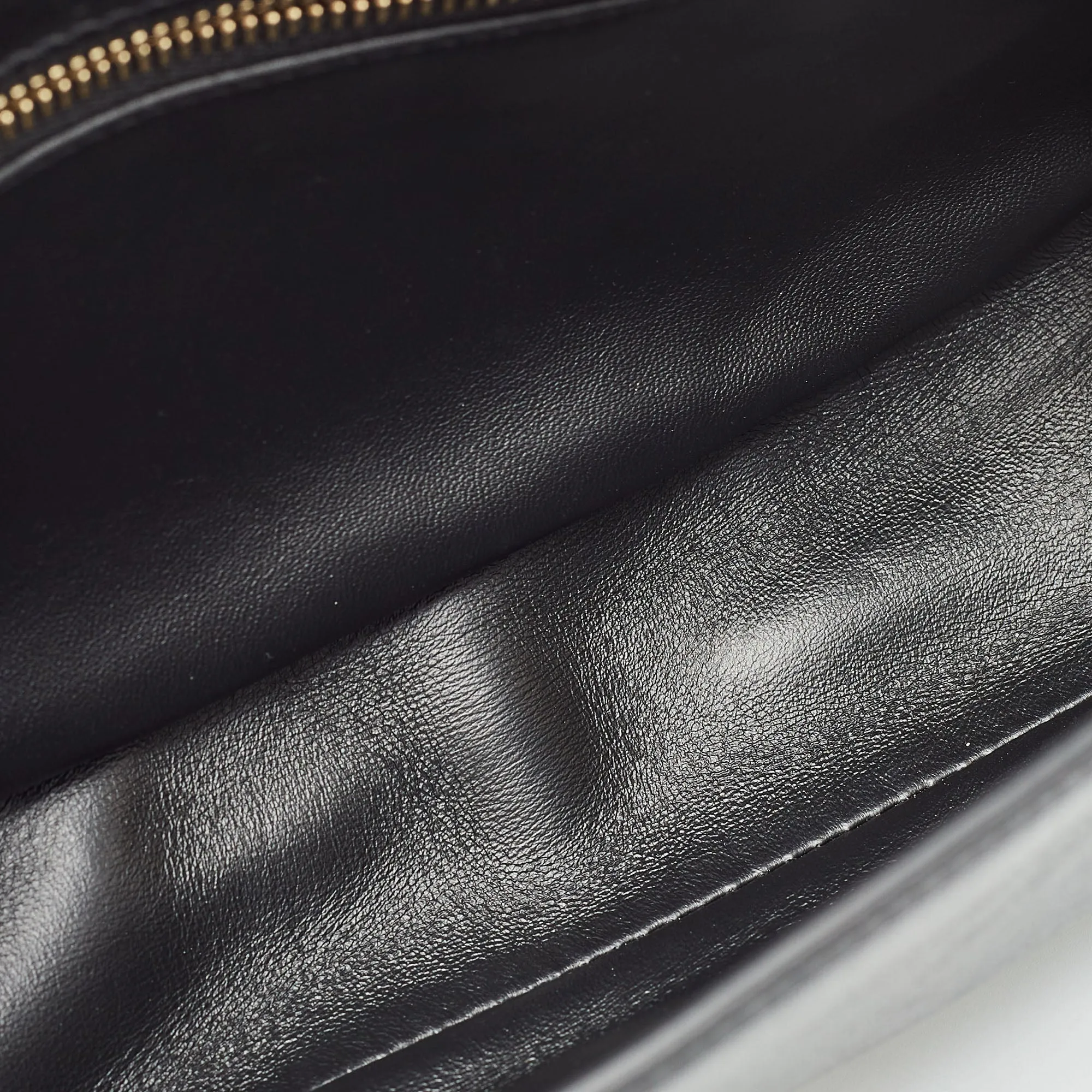BURBERRY Black Soft Leather Small Olympia Chain Shoulder Bag