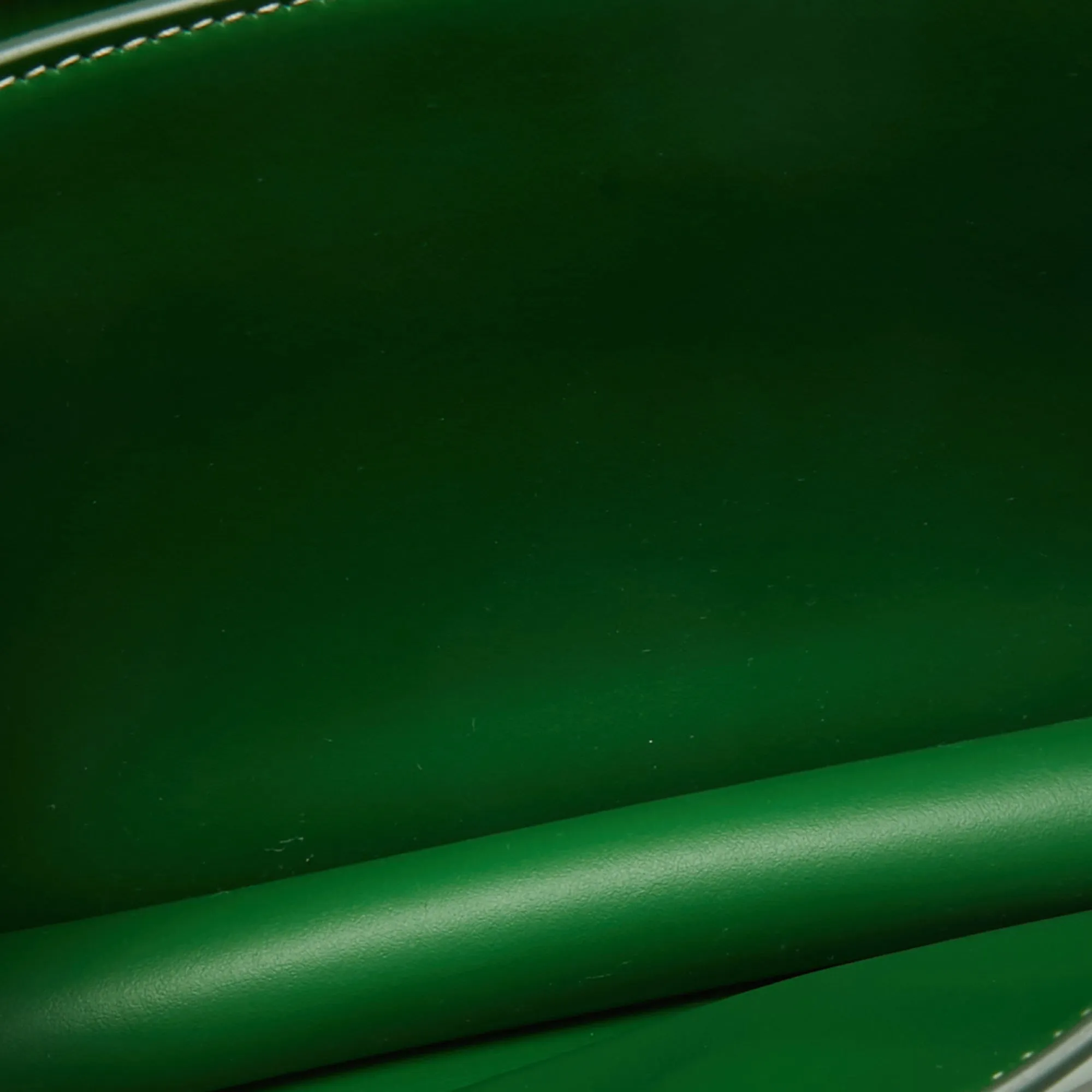 BURBERRY Green Leather Small TB Shoulder Bag