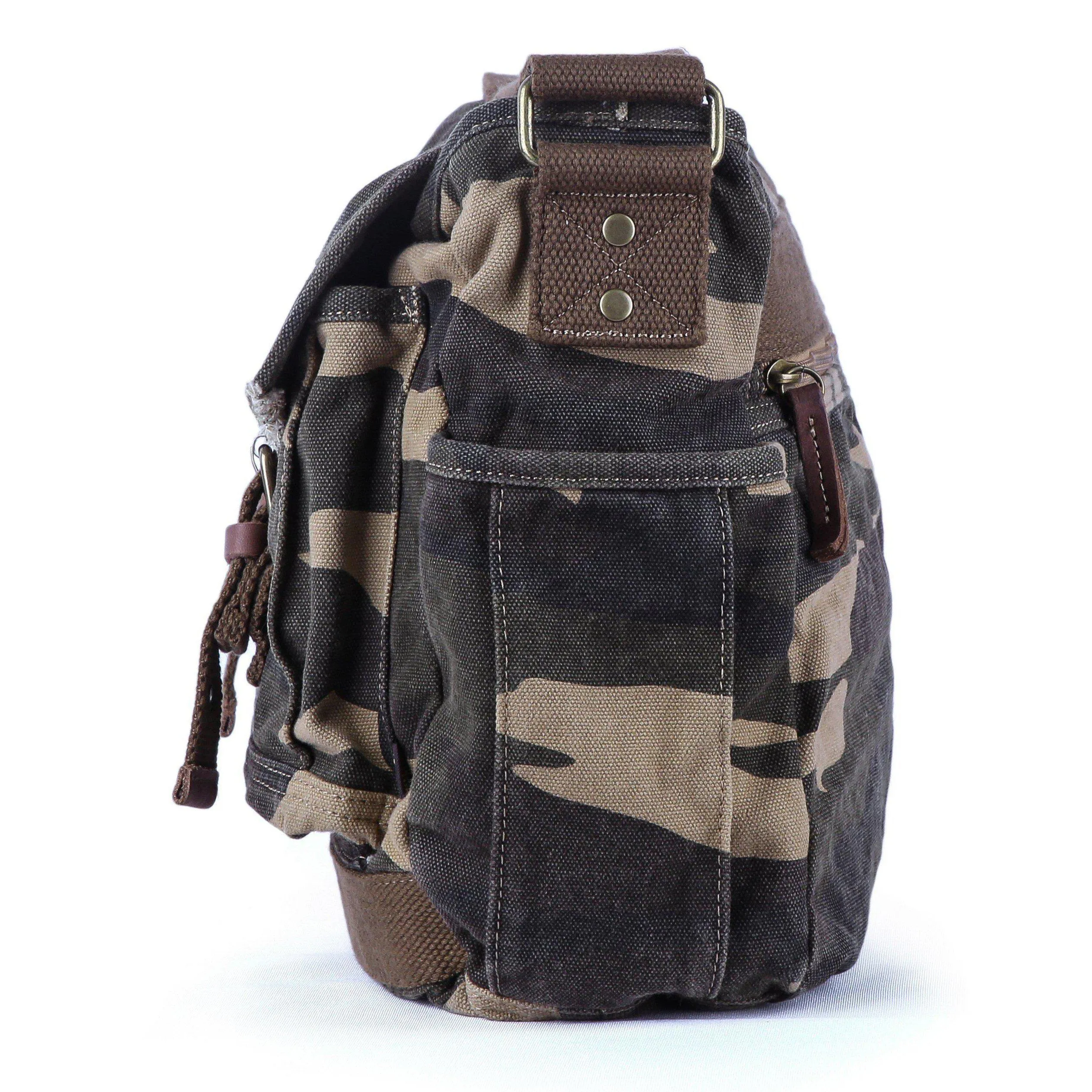 Canvas Frayed Style Messenger Bags #80808