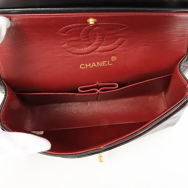 Chanel 1985~1990 Made Classic Flap Chain Bag 23Cm Black