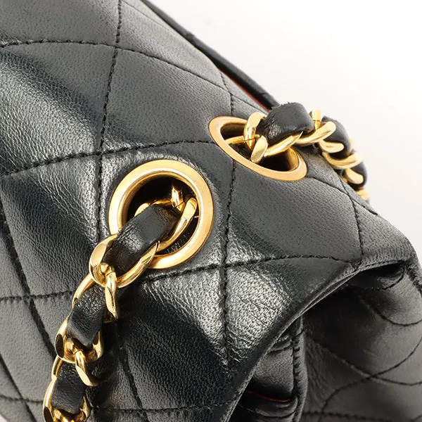 Chanel 1985~1990 Made Classic Flap Chain Bag 23Cm Black