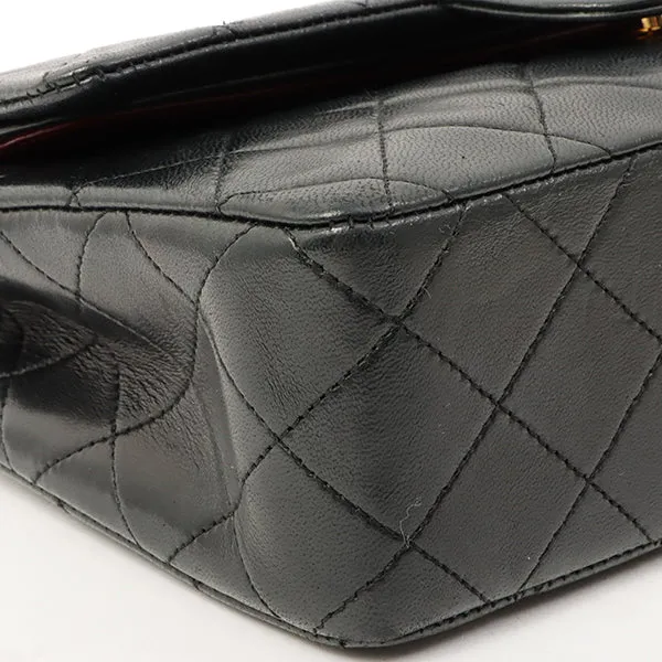 Chanel 1985~1990 Made Classic Flap Chain Bag 23Cm Black