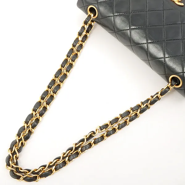 Chanel 1985~1990 Made Classic Flap Chain Bag 23Cm Black