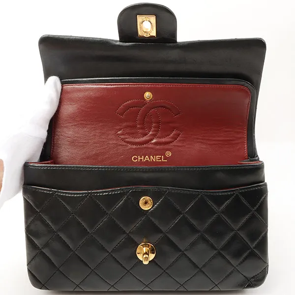 Chanel 1985~1990 Made Classic Flap Chain Bag 23Cm Black