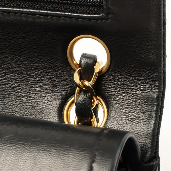 Chanel 1985~1990 Made Classic Flap Chain Bag 23Cm Black