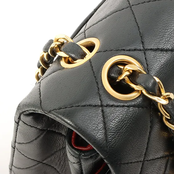 Chanel 1985~1990 Made Classic Flap Chain Bag 23Cm Black