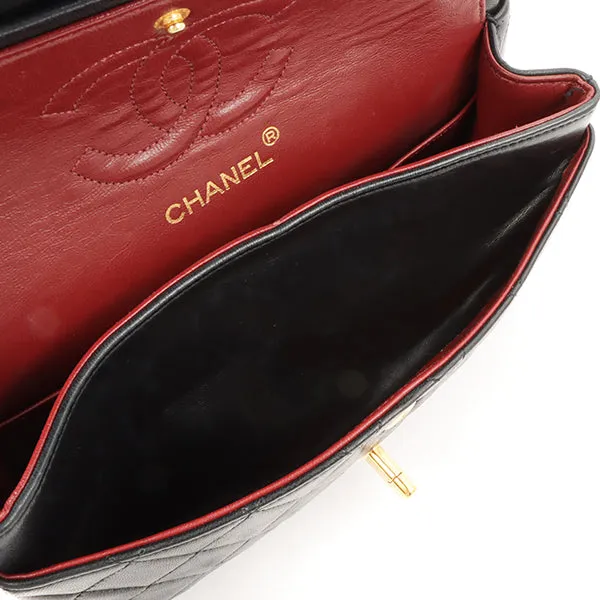 Chanel 1985~1990 Made Classic Flap Chain Bag 23Cm Black