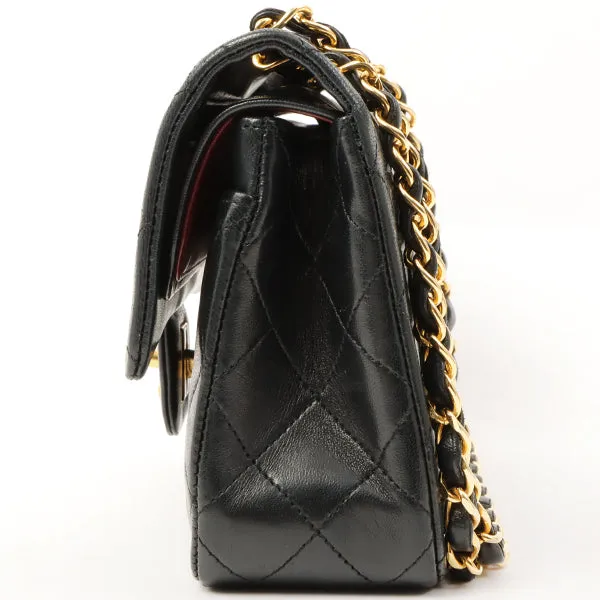 Chanel 1985~1990 Made Classic Flap Chain Bag 23Cm Black