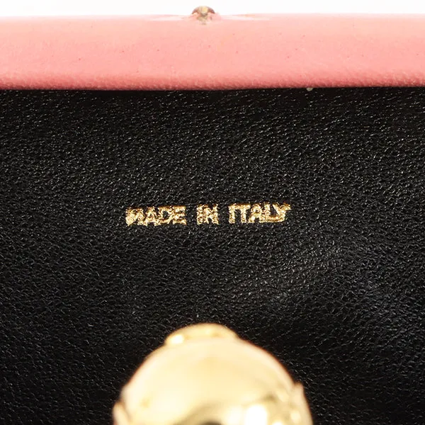 Chanel Around 1992 Made Cc Mark Stitch Metal Clasp Mini Chain Shoulder Bag Pink