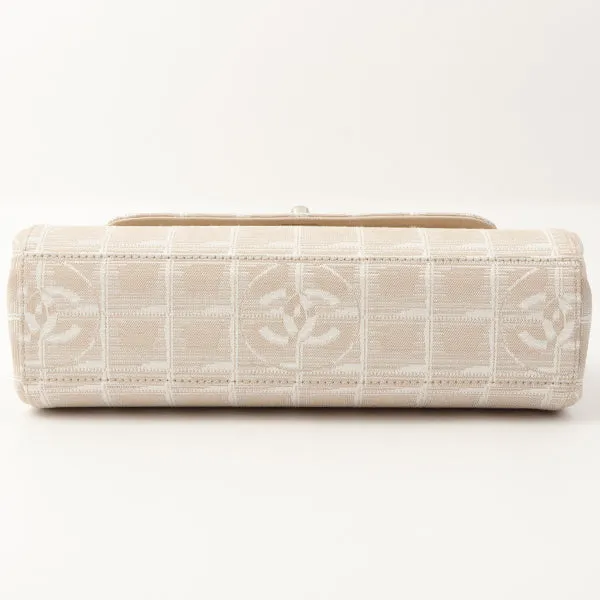 Chanel Around 2002 Made New Travel Line Matelasse Plate Chain Bag