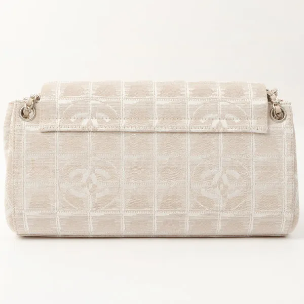 Chanel Around 2002 Made New Travel Line Matelasse Plate Chain Bag