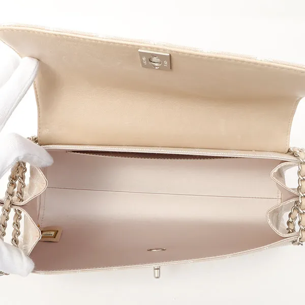 Chanel Around 2002 Made New Travel Line Matelasse Plate Chain Bag