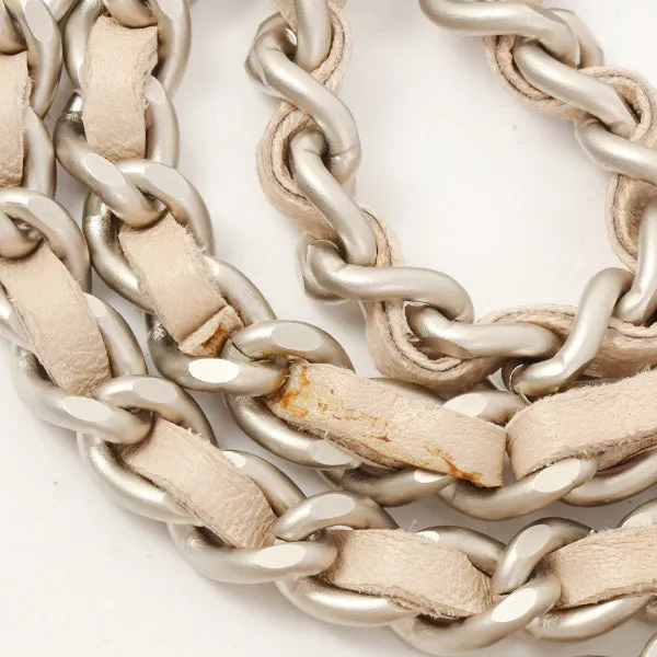 Chanel Around 2002 Made New Travel Line Matelasse Plate Chain Bag