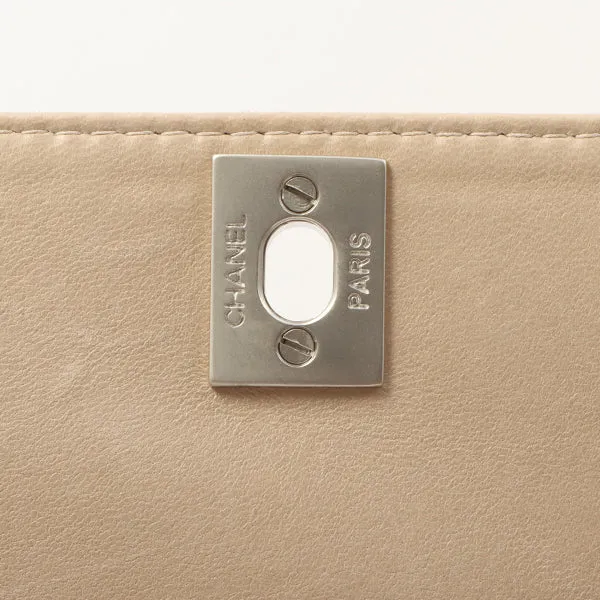 Chanel Around 2002 Made New Travel Line Matelasse Plate Chain Bag