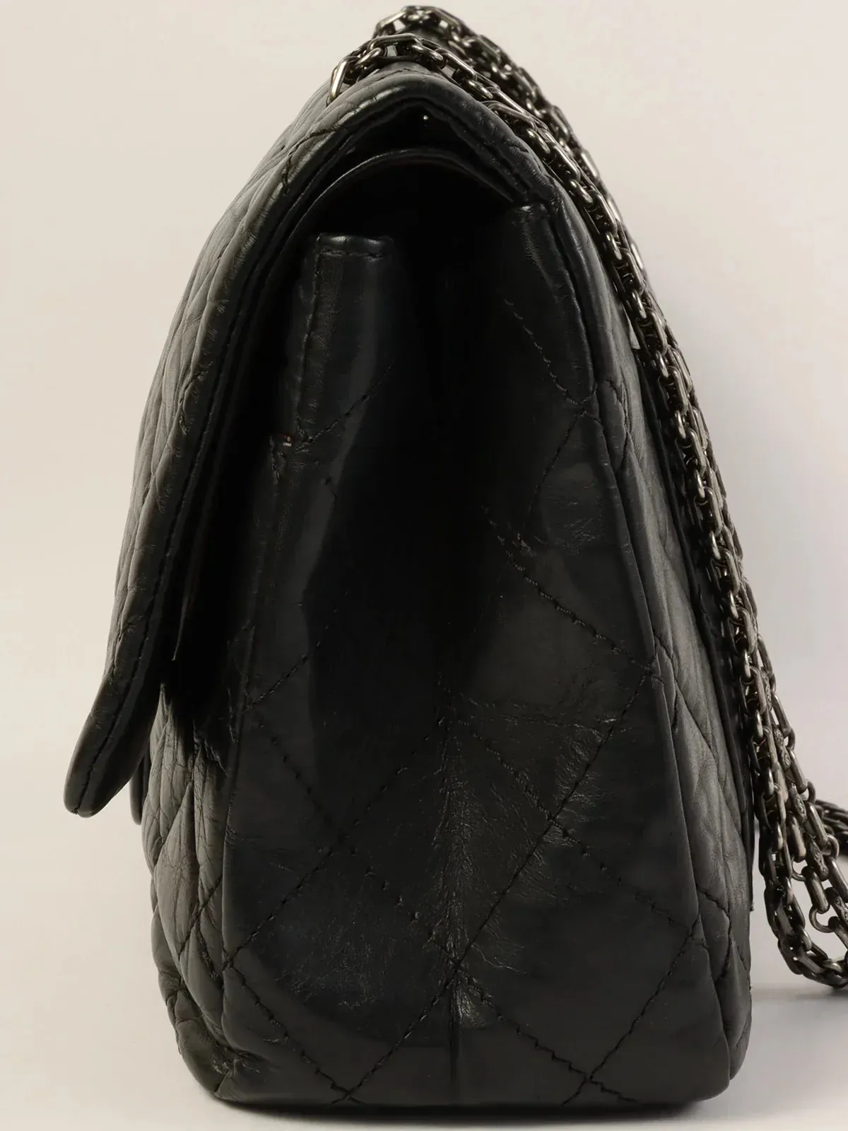 CHANEL Around 2011 Made 2.55 Chain Shoulder Bag Black