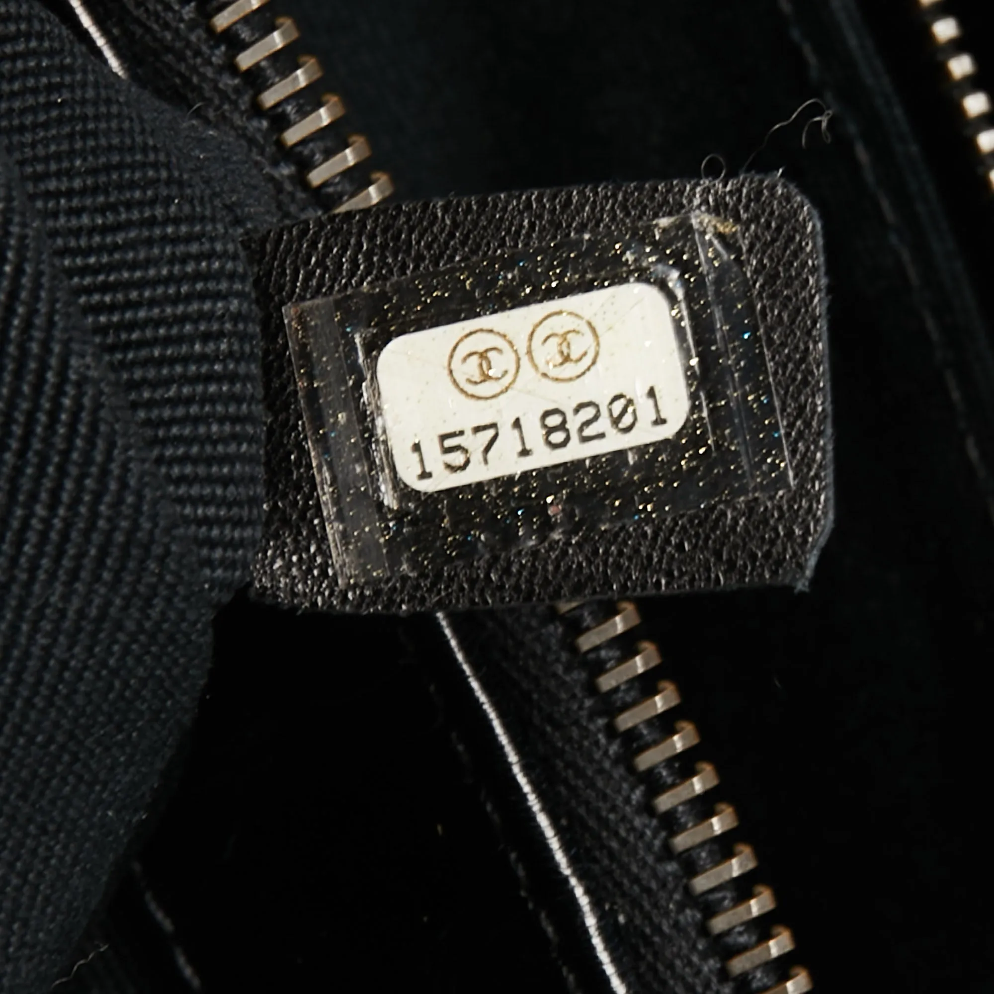 Chanel Black Crackled Glazed Quilted Leather Reissue Chain Tote