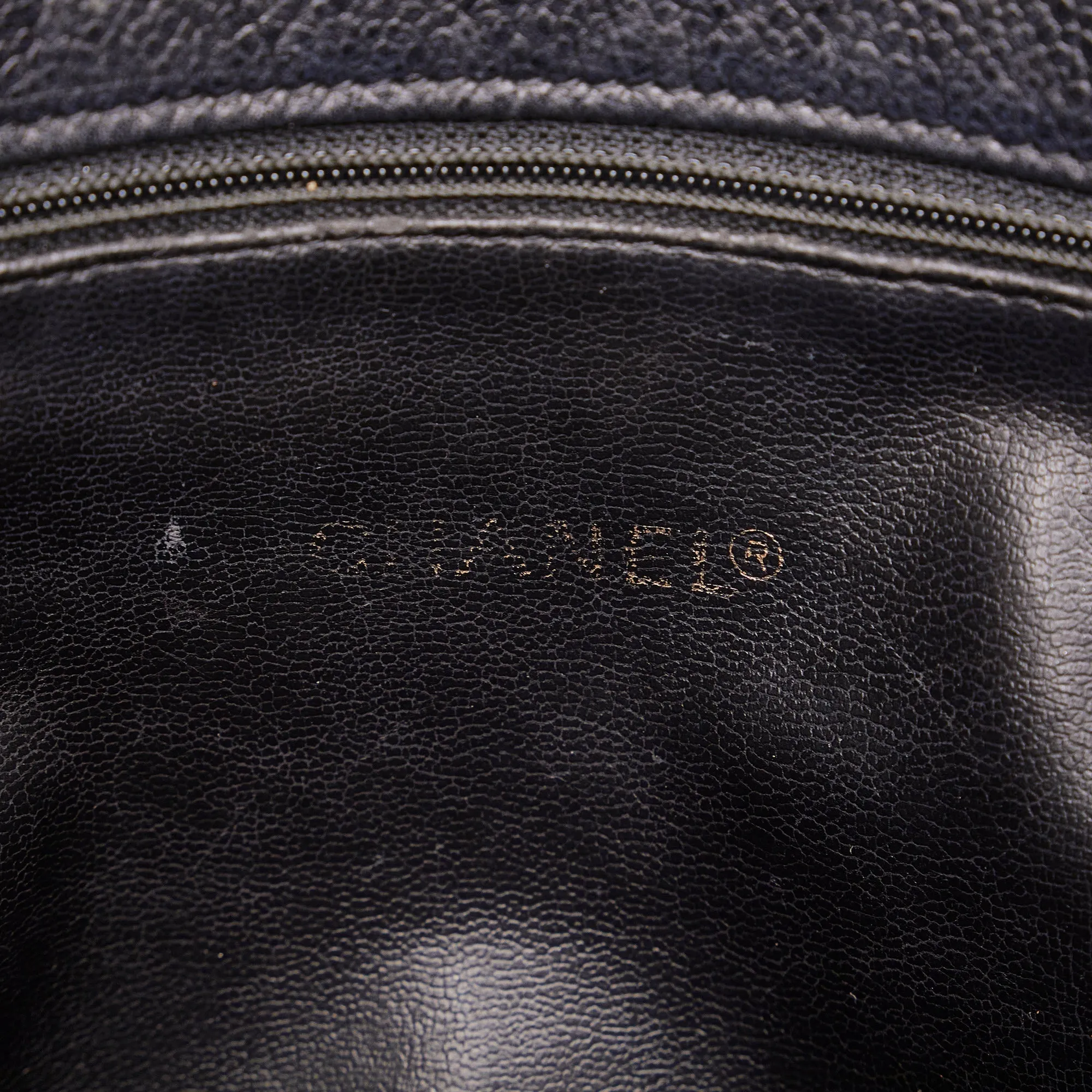 CHANEL CC Caviar Leather Shoulder Bag