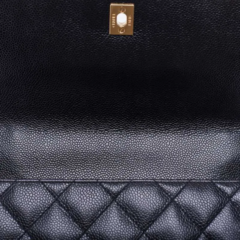 CHANEL CHANEL Matrasse Turn-Lock Kerry- Handbag Caviar S Black  Shoulder Bag Mini Shoulder Bag  Bag Hybrid   Ship] Dutch Shark Online
