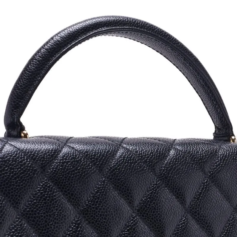 CHANEL CHANEL Matrasse Turn-Lock Kerry- Handbag Caviar S Black  Shoulder Bag Mini Shoulder Bag  Bag Hybrid   Ship] Dutch Shark Online