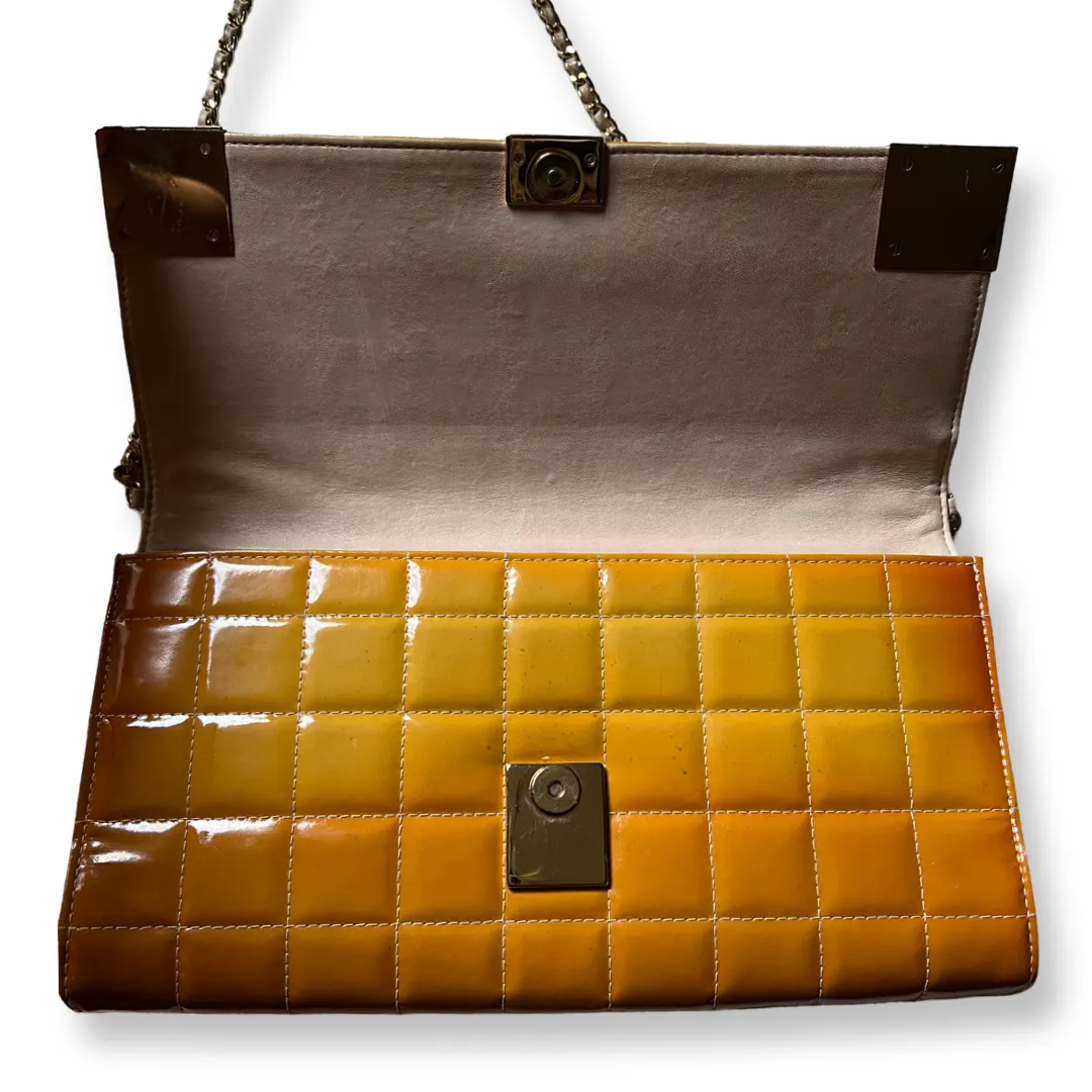 Chanel Chocolate Bar Orange Handbag